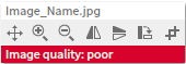 Check the image quality in the Saal Design software