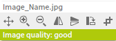 Check the image quality in the Saal Design software